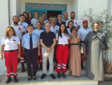Στην Κρήτη περιόδευσε ο πρόεδρος του Ελληνικού Ερυθρού Σταυρού Ν.Οικονομόπουλος
